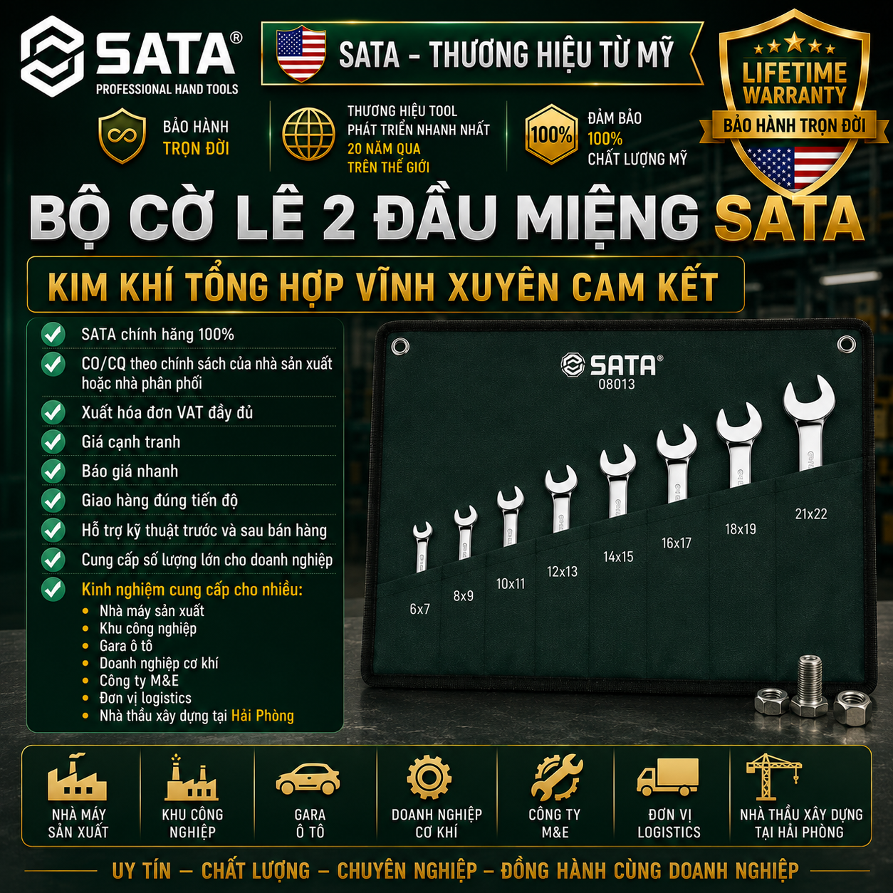 Kim Khí Hải Phòng | Vật tư kim khí & dụng cụ chính hãng | Có VAT
