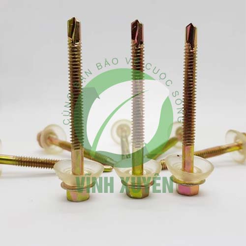 Vít bắn tôn xà gỗ vàng 3 Phân ( 12*1” ) Vít rồng